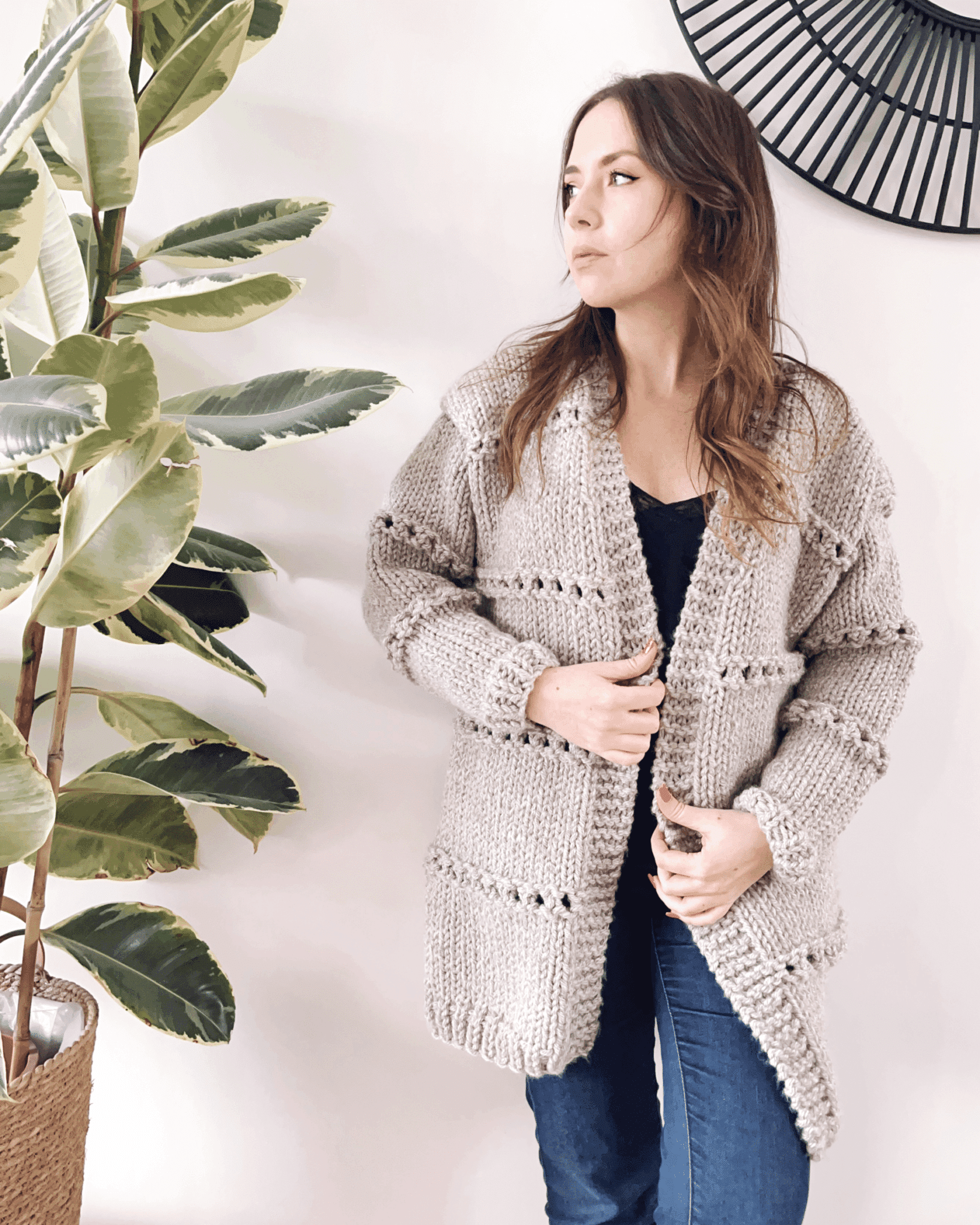 cardigan en laine à tricoter soi même